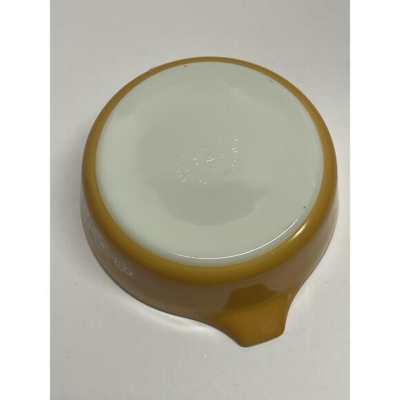 Vintage Pyrex Butterfly Gold Casserole Dish 471 With Lid 1 Pint - Picture 7 of 13